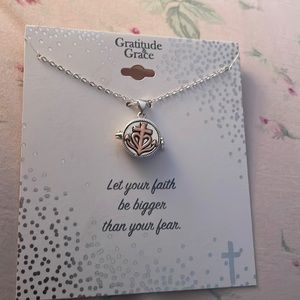 Unwritten Gratitude & and Grace Locket Necklace